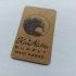 Custom Design Recycled Kraft Paper Jeans Garment Hang Tag