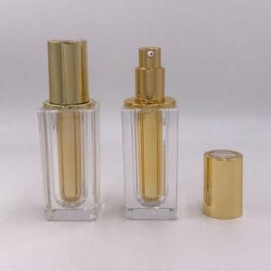 Square Empty Acrylic Lotion Bottle for Cosmetic Packaging