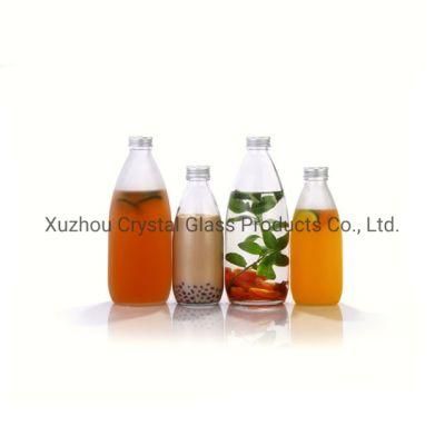 Simple Style Beverage Glass Bottle Water Juice Glass Container of Wholesale OEM 250/500ml