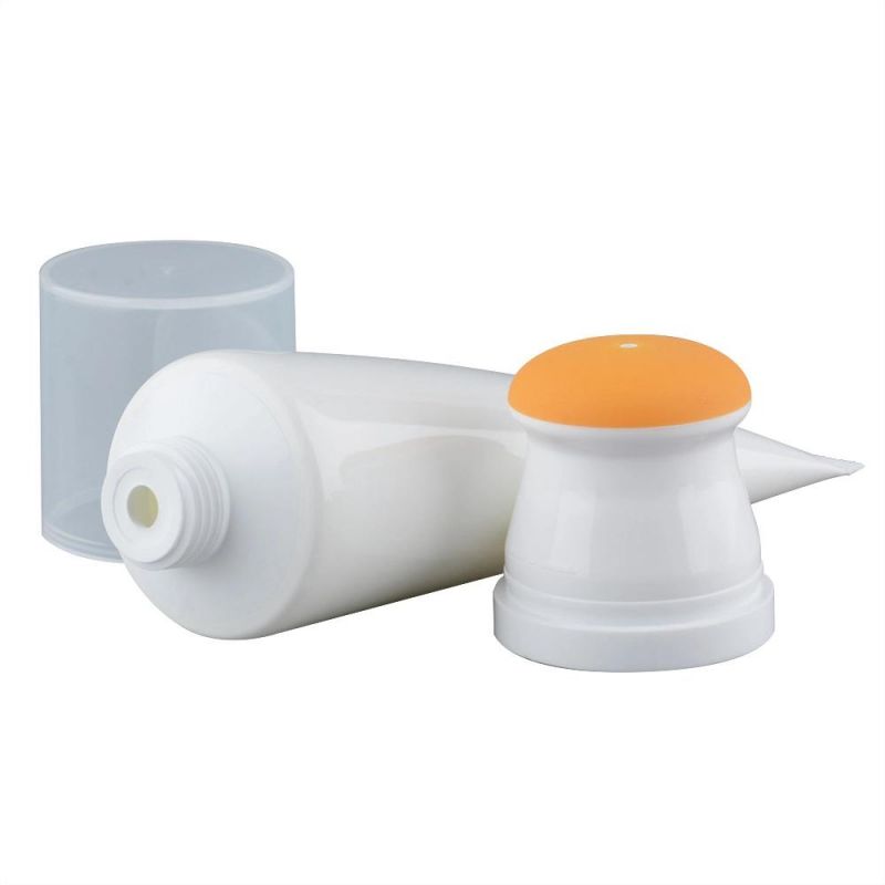 Empty Foundation Bb Cream Tube Packaging with Soft Silicone Applicator