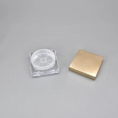 15g, 50g Square Cosmetic Face Loose Powder Compact Puff Box Container Wholesales