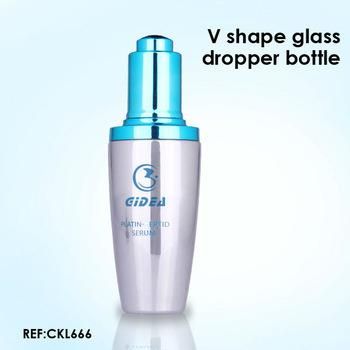 30ml 50ml 100ml Cosmetic Glass Bottle with Dropper