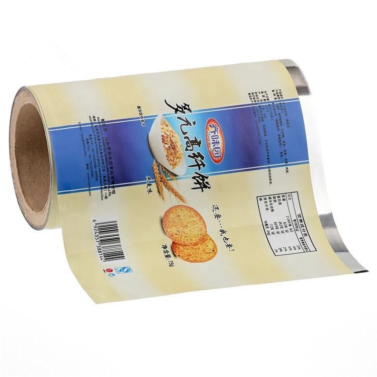 Metallized Pet BOPP Laminating Cereal Bar Biscuits Cookies Food Packing Film Roll