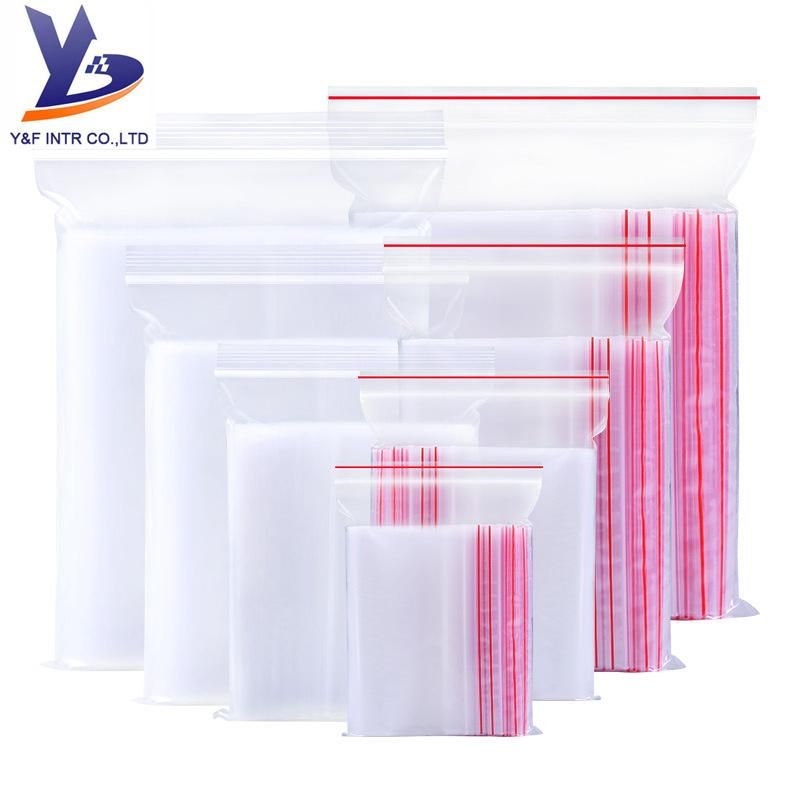 LDPE Clear Zip Bags Transparent Ziplock Bags Ziplock Pouch with SGS Testing
