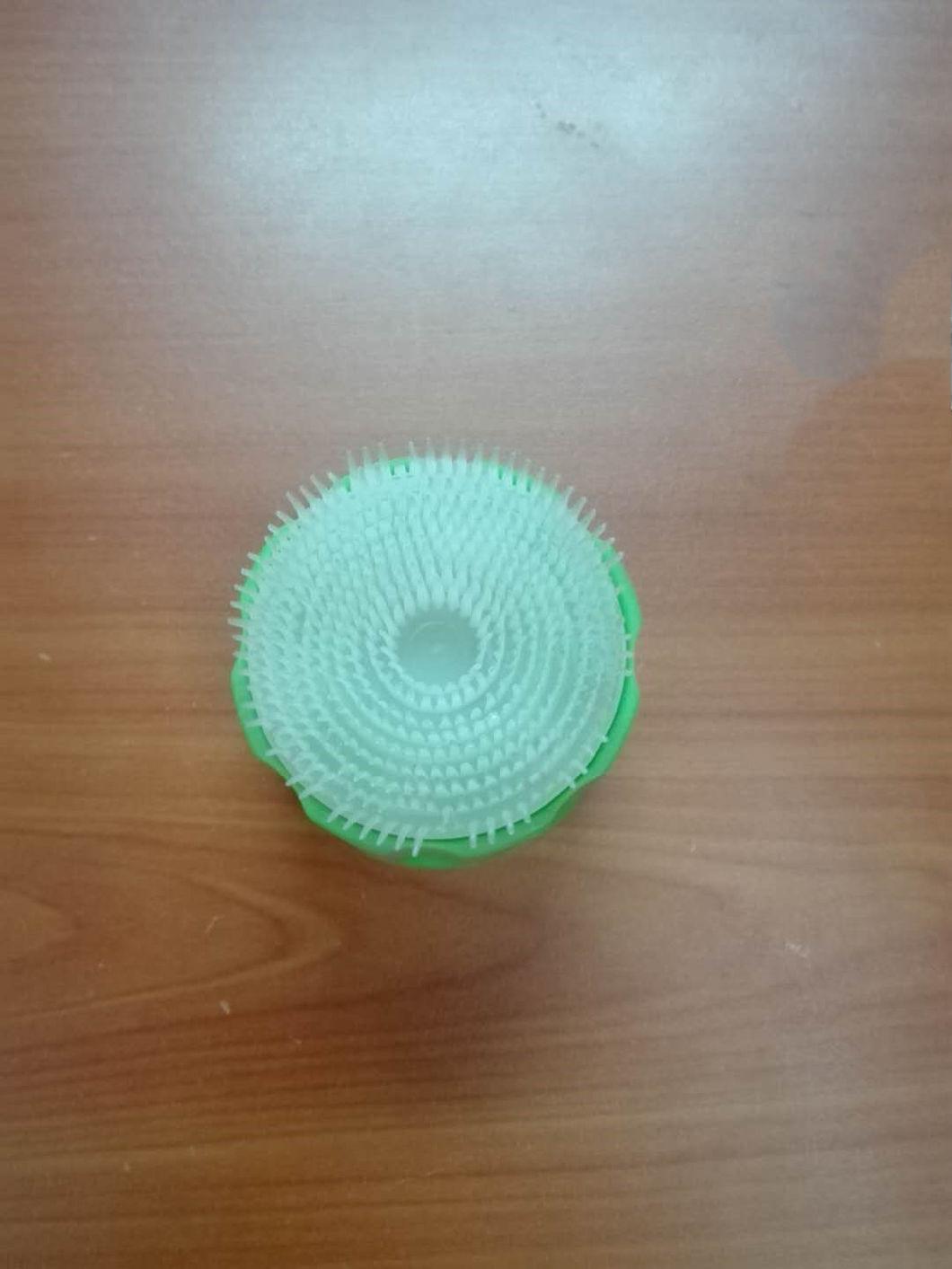 Plastic Cap with Brush for Foam Cleaning Cover Aerosol Caps