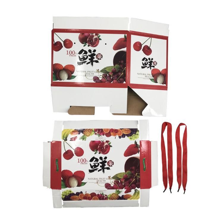 Cheap Custom Folding Corrugated Fruit Packaging Box Cartons