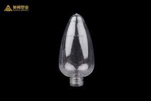 400ml Peach-Shaped Creative Pointy Light Bulb Decorative Bottle Pet Plastic Bottle Candy Bottle Beverage Bottle