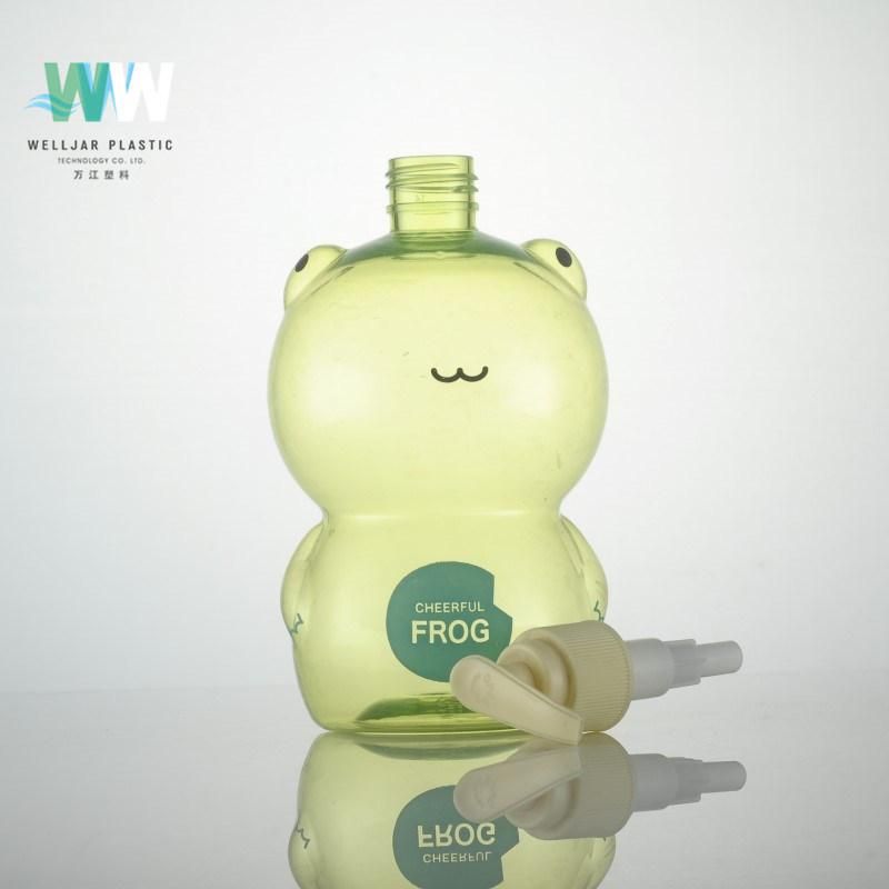 Plastic Pet 500ml Bottle with Lotion Pump for Children