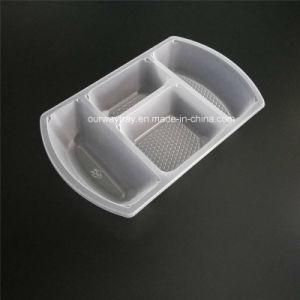 4-Compartment Plastic Customized Food Packaging Tray