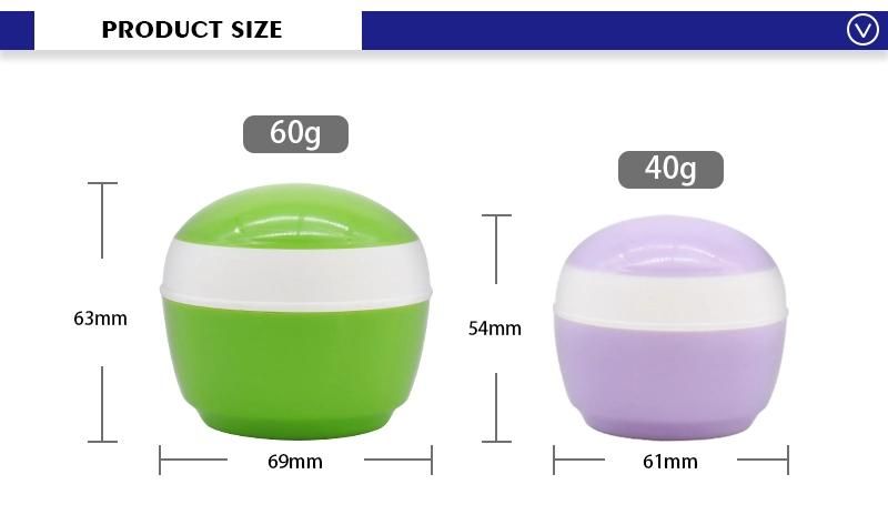 40g 60g Fancy Baby Skin Care Product Packaging Empty Moisturizer Jars