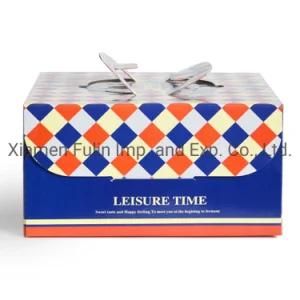 Patterned Customized Printed Foldable Fashion Party Gift Cake Packaging Box
