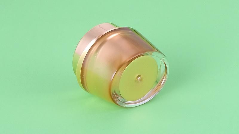 15g Acrylic Cosmetic Cream Pot with Metalized Lid
