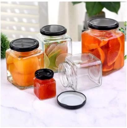 Small Glass Jar Fitting Metal Cap for Food Packing