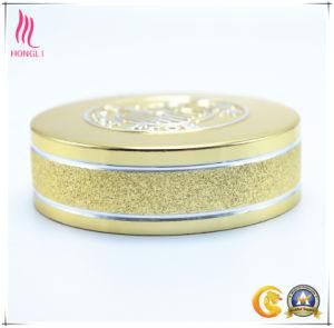 Frosted Golden Caps with Embossed Logo for Cosmetic Jar