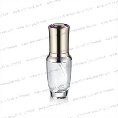 Luxury Cosmetic Packaging Glass Lotion Bottle and Glass Cream Jar for Day and Night Skincare Bottle