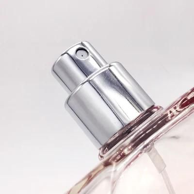 Red Color 150ml 100ml Perfume Bottle for Beauty Oblate Round Shape Glass Sprayer Bottle for Makeup
