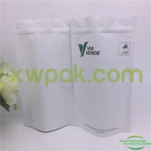 Custom Printing White Kraft Paper Doypack with Zip Top