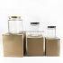 730ml 380ml 180ml Hexagonal Glass Jam and Honey Bottles&amp; Jar with Tin Lid