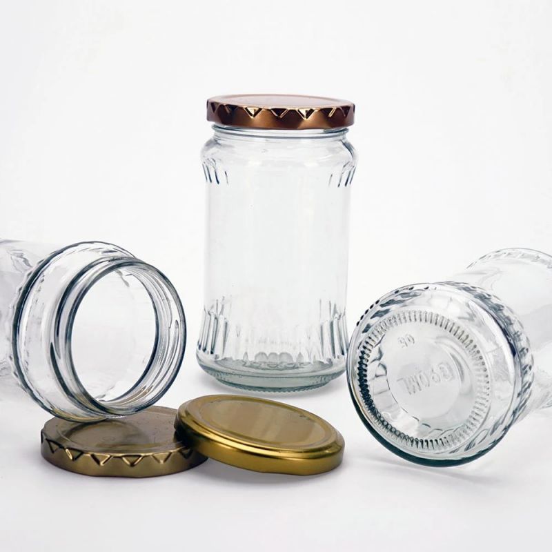 Vista 390ml Normal Flint Food Jam Pickle Glass Jar