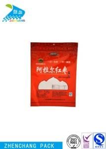 Reclosable Custom Size Jujube Food Plastic Zipper Bag with Transparent Window Three Side Seal