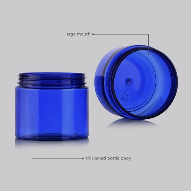 Plastic Round Cream Jar with Aluminum Lid for Cosmetic Packing