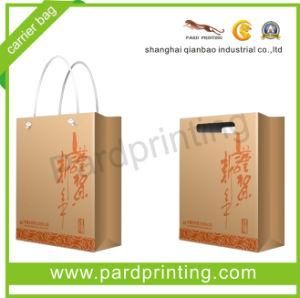 Kraft Paper Carrier Bag with Custom Handle (QBB-1453)