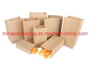 Stock Brown Paper Kraft Bags Customized Paper Kraft Bags in Various Sizes Take Away Bags