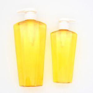 350ml 650ml Pet Transparent Shampoo Pump Plastic Bottle for Shampoo Shower Gel