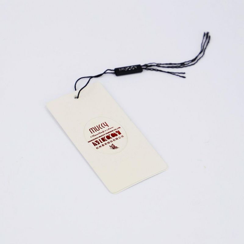 High Quality Custom Logo Rose Red Gold Foil Hang Tag