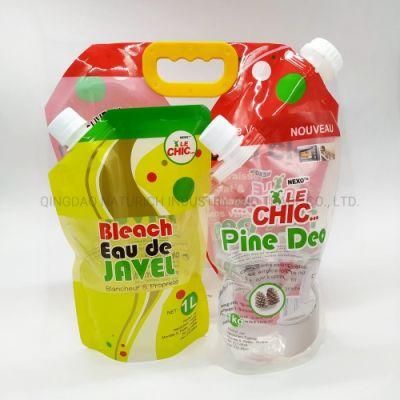 Doypack Standing Washing Powder Packaging Bag Mylar Spout Bag