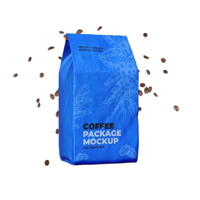 100% Food Grade Flat Bottom Pouch with Zipper Custom Printed Morinaga Powder Tea Bags Pack Coffee with Valve