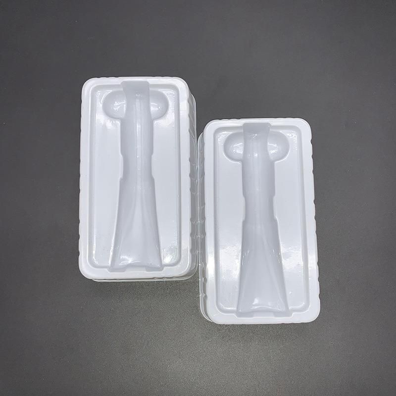 Custom Small White PS Plastic Blister Cosmetic Packaging boxes Tray