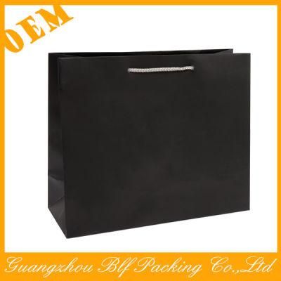 Custom Design Black Paper Bag Shopping
