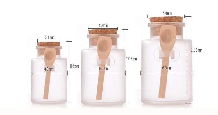 ABS Plastic Bath Salt Bottle with Rubber Stopper in Stock