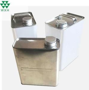 F-Style Tin Can Metal Engine Oil Tinplate Container with Screw Top Lid