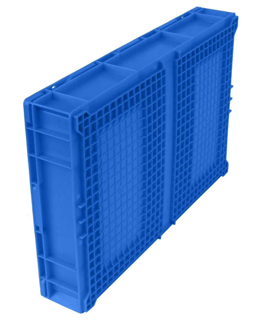 HP6a Plastic Turnover Logistics Container Box HP Standard Auto Parts Logistic Box Durable Opaque Plastic Storage Boxes