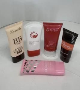 Wholesale Plastic Soft Squeeze PE Plastic Flat Cosmetic Packaging Tube for Bb Sunscreen Cream