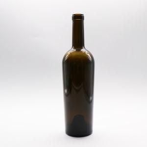 Wholesale Empty Red Ice Wine 1000ml Wine Bottle with Cork