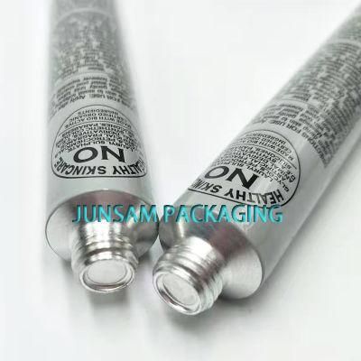 Herbal Cosmetic Cream Packaging Pure Squeezing Aluminum Soft Tube Collapsible Metal Container