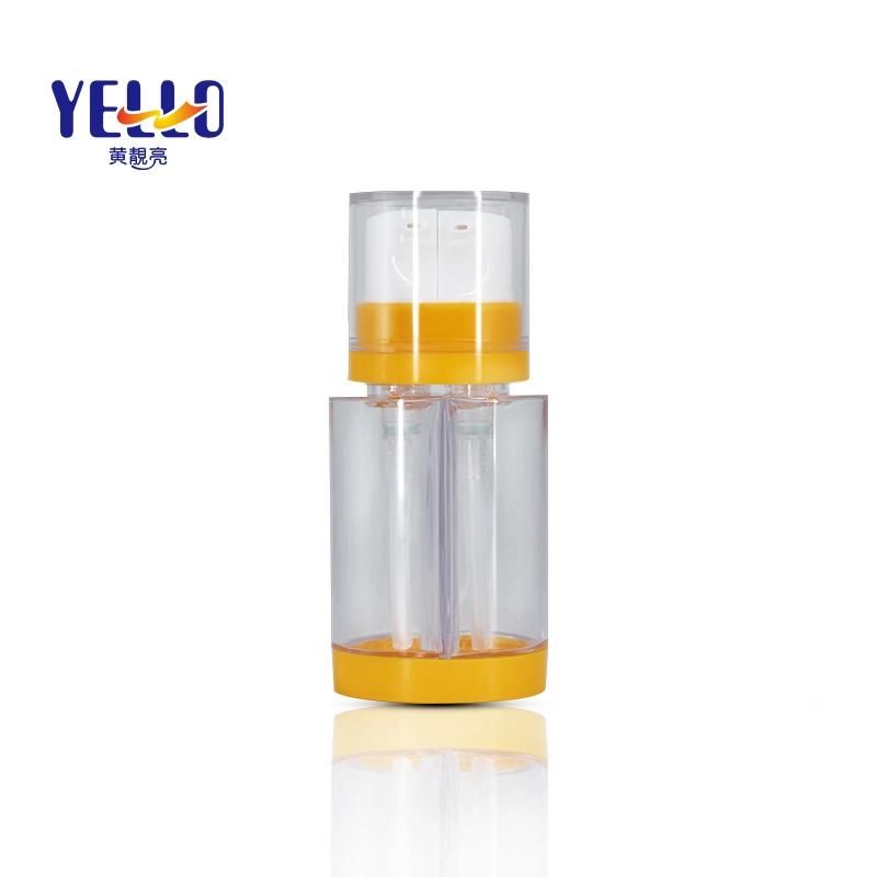 30ml Round Skincare Packaging Transparent PETG Plastic Serum Bottles Lotion Pump Bottle