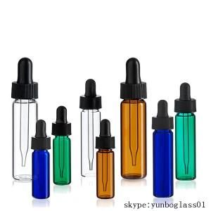 5ml Green Perfume Glass Vials with Glass Droppers