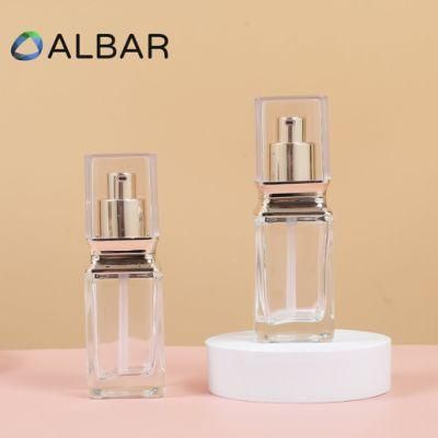 Face Essential Oil Serum Cosmetic Glass Bottles with Frosted Customization
