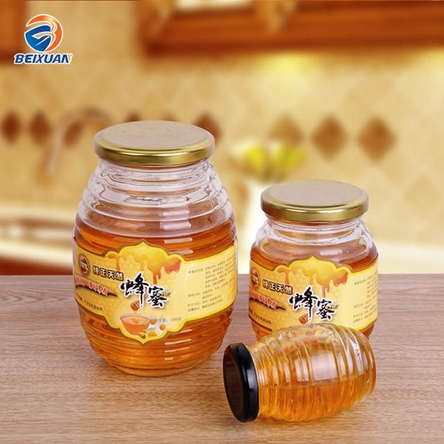 85ml Clear Spiral Round Honey Glass Jar Glass Bottle