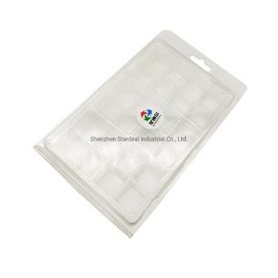 Customized Blister 4 6 24 Cavity Wax Melt Clamshell Box Packaging Container