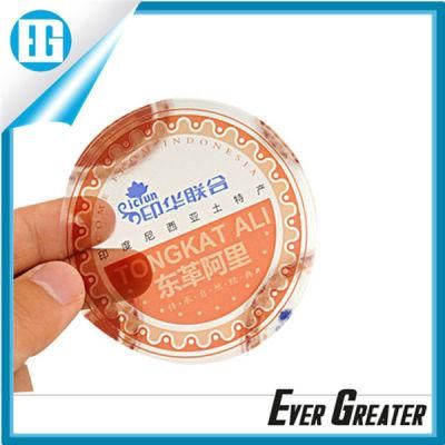 Customized Transparent PVC Sticker for Package