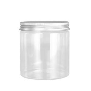 500g Plastic Jar with Silver Aluminum Lid