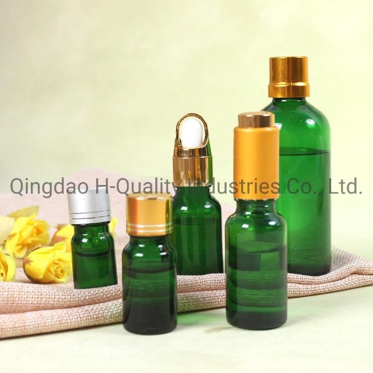 5ml-100ml Green/Blue Essential Oil Perfume Glass Bottles with Screw Caps