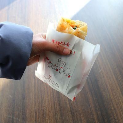 Oil Proof Snack Wrapping Takeaway Paper Bags for Hamburger Sandwich Hot Dog