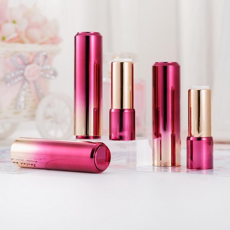 Circular Spray Purple Gradient Press Bouncing Lipstick Tube