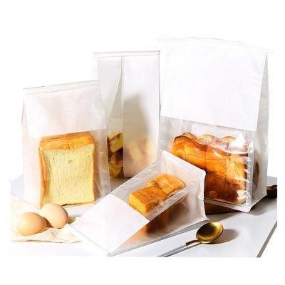 Reusable Bread Bag Recycled Flat Bottom Toast Pouch with Tin Tie